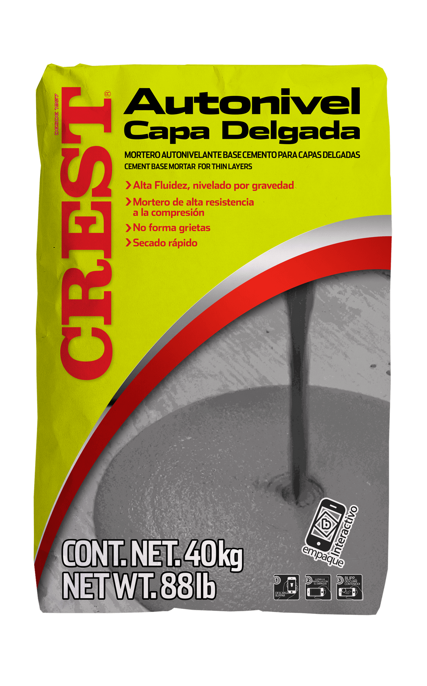 Adhesivo autonivel capa delgada 